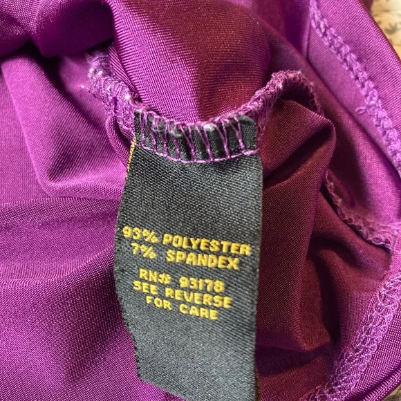 Serena Williams Signature Statement Purple Cowl Neck Top | Size Large | Dressy - Picture 5 of 8